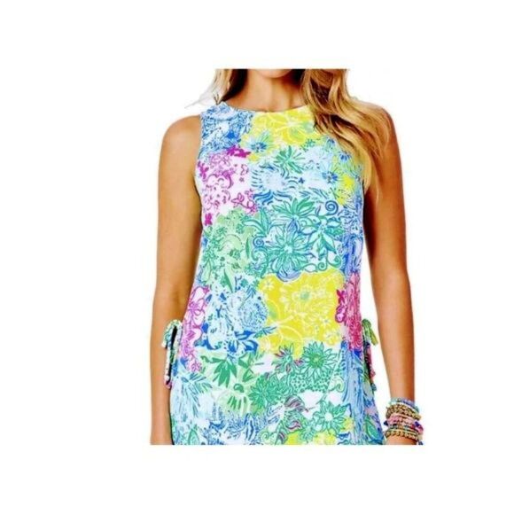 Lilly Pulitzer Donna Top Cheek to Cheek Multi Sleeveless Blouse M NWT